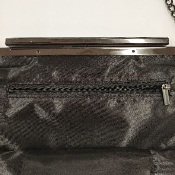 BLACK STYLISH CLUTCH BAG/HANDBAG. - Picture 5 of 11